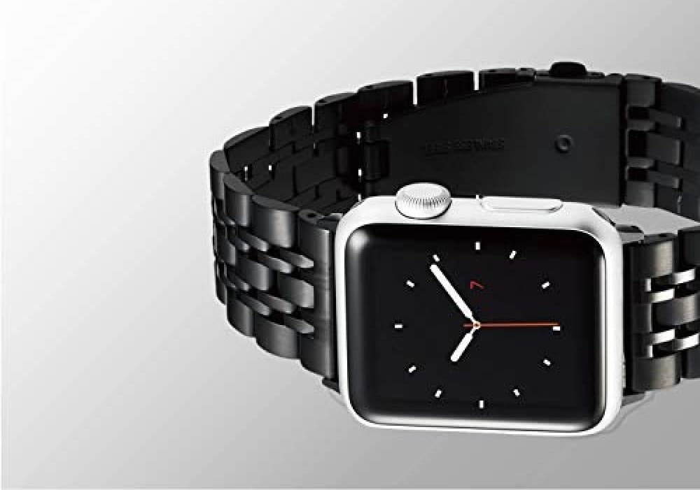 アップルウォッチバンド 高級感漂う伝統的なビジネスベルト