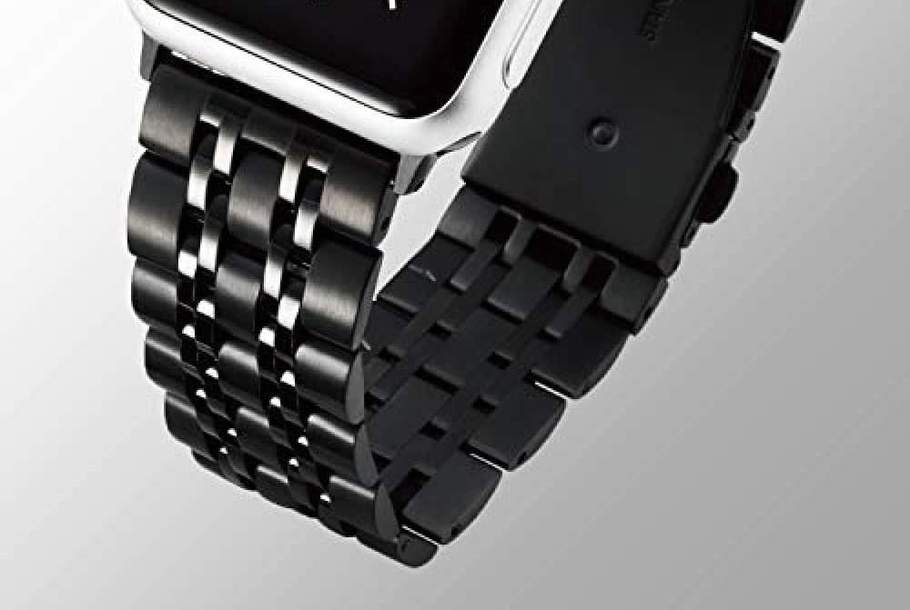 アップルウォッチバンド 高級感漂う伝統的なビジネスベルト