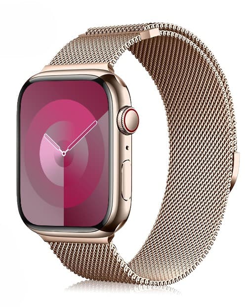 アップルウォッチバンド メッシュ編みステンレスバンド