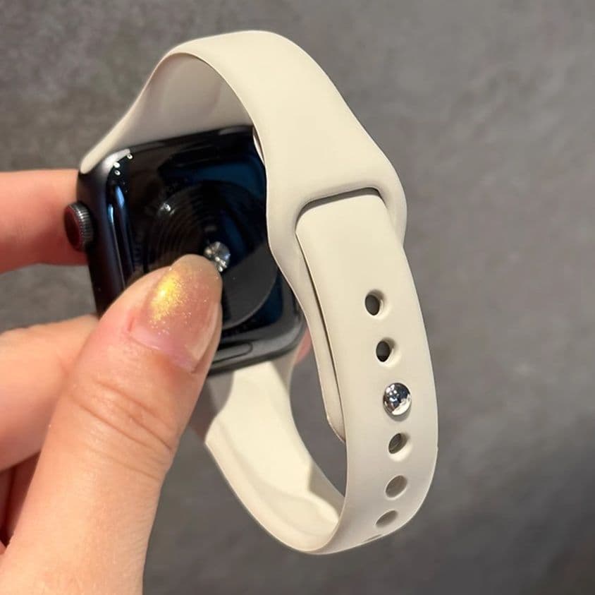 アップルウォッチバンド アップルウォッチバンド シンプル無地ソフトシリコンバンド