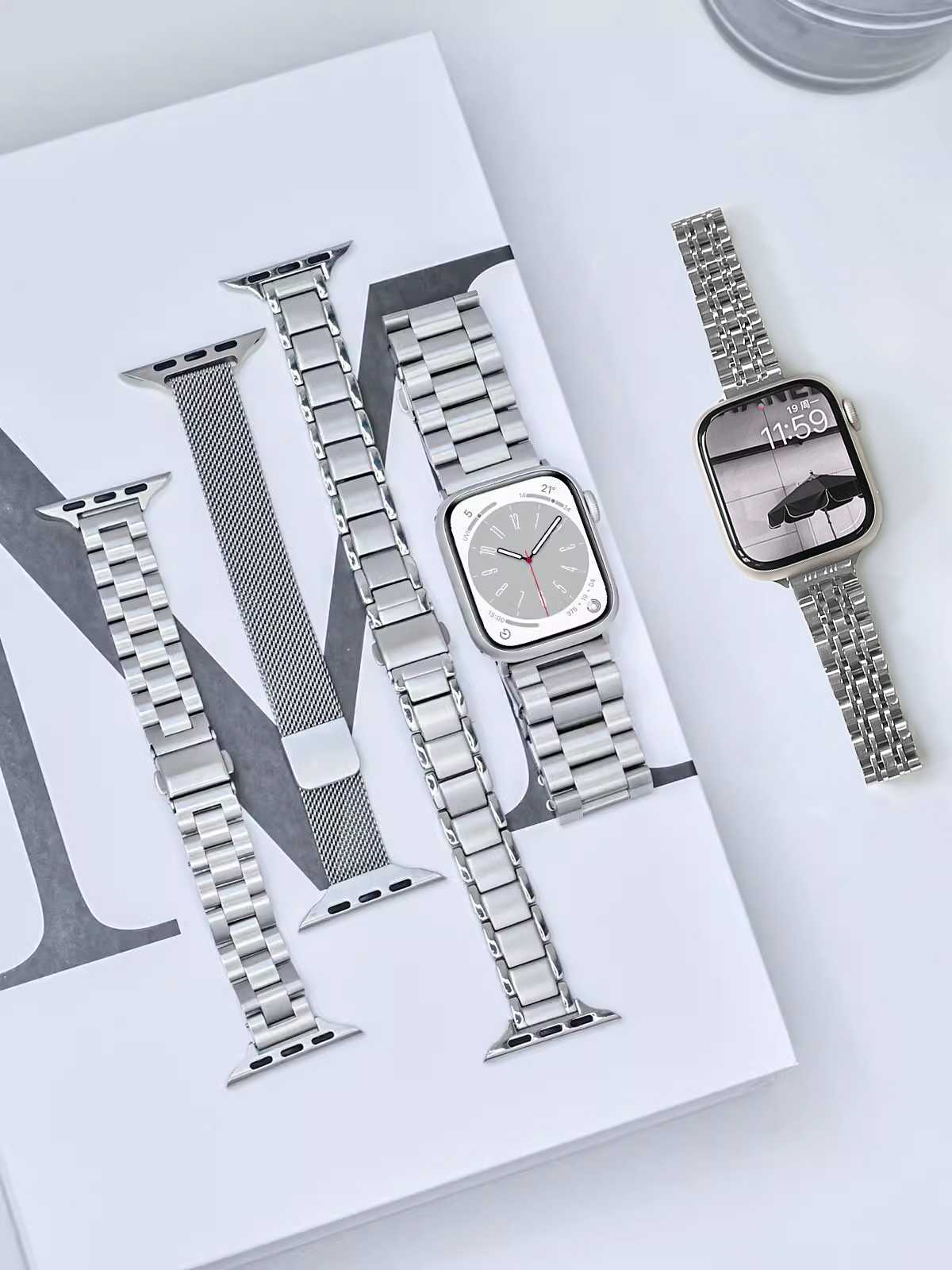 アップルウォッチバンド 高級感溢れるステンレスバンド