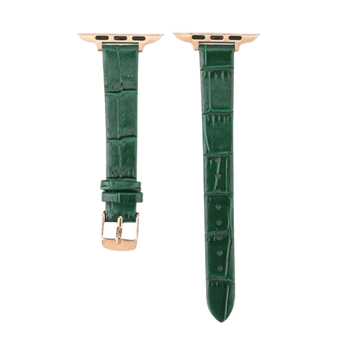 アップルウォッチバンド 高級感溢れるワインレッドレザーバンド