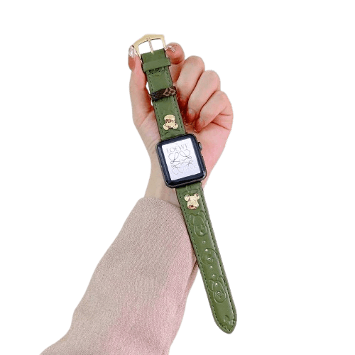 アップルウォッチバンド ファッショナブル レザー スマートウォッチバンド