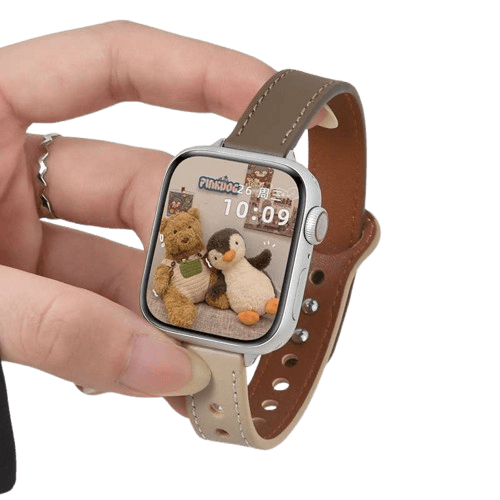アップルウォッチバンド ぬいぐるみウォッチフェイス レザーバンド