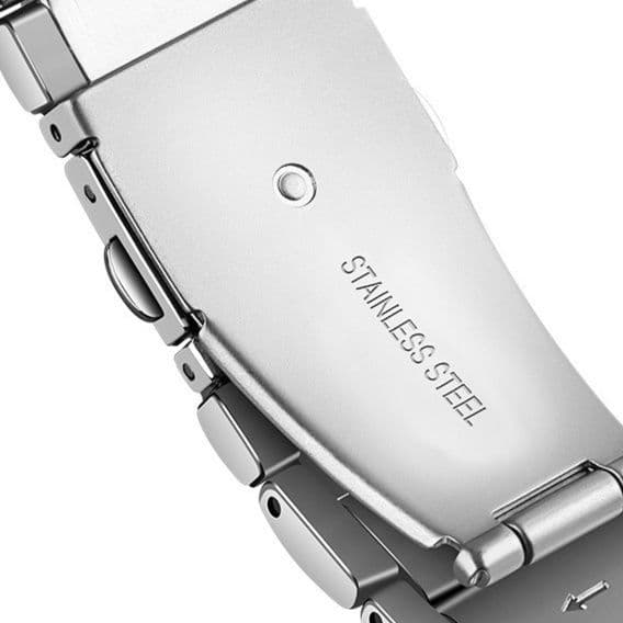 アップルウォッチバンド ステンレス 高級金属製三つ折り留め具付き時計替えバンド