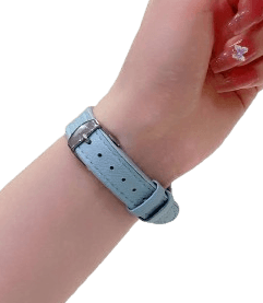 アップルウォッチバンド エレガントブルーレザー