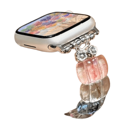 アップルウォッチバンド 透明樹脂ストレッチ腕時計バンド