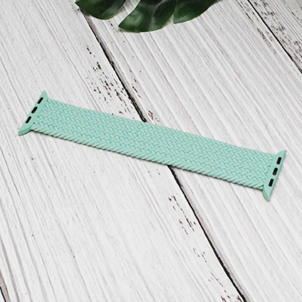 アップルウォッチバンド 伸縮性編み込みソロループバンド