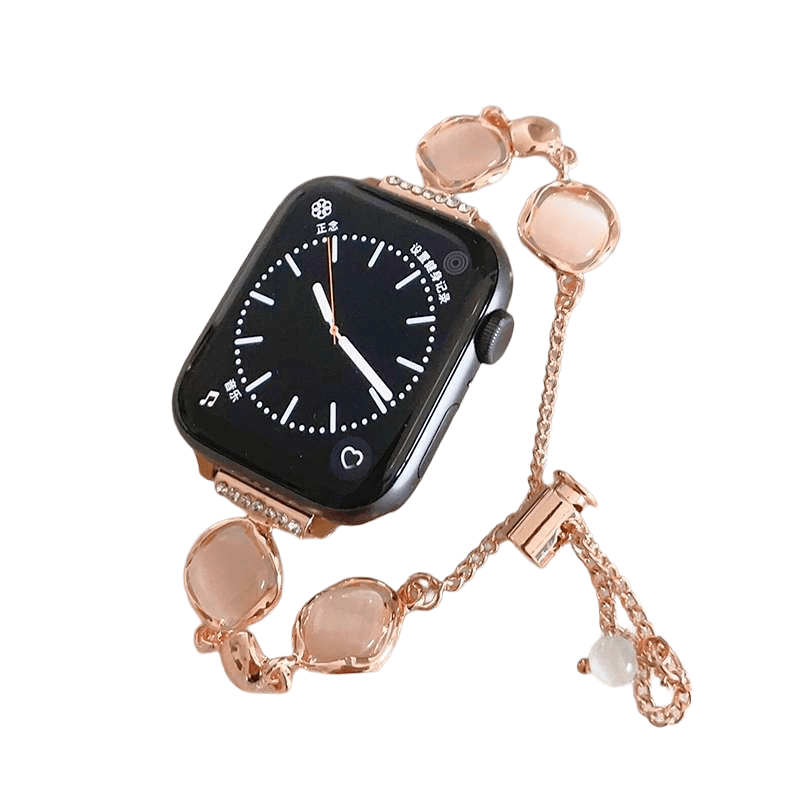 アップルウォッチバンド 宝石チャーム付きブレスレット型バンド