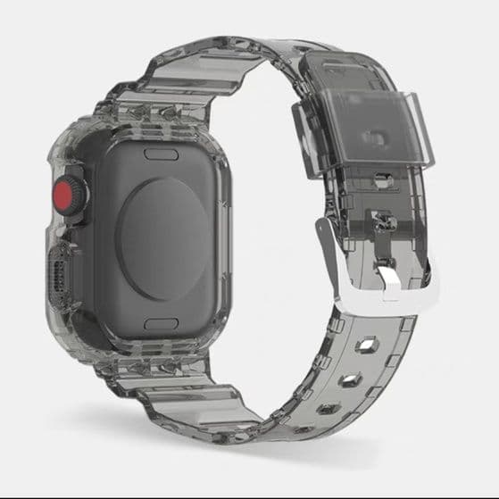 アップルウォッチバンドスポーツ 耐衝撃プロテクションケース一体型スポーツバンド
