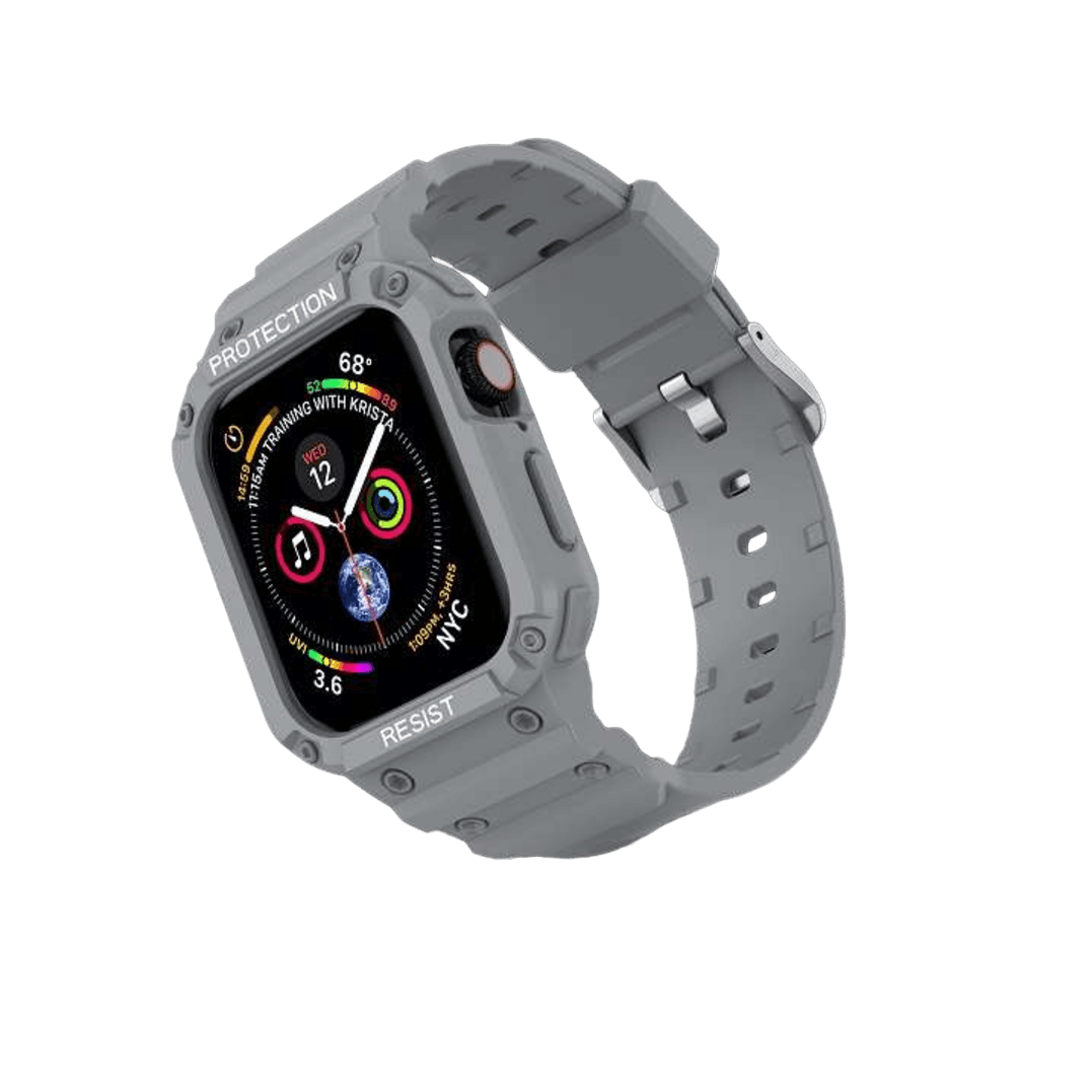 アップルウォッチバンド 耐衝撃保護ケース一体型スマートウォッチバンド