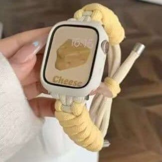 アップルウォッチバンド 食べ物モチーフの伸縮式スマートウォッチバンド