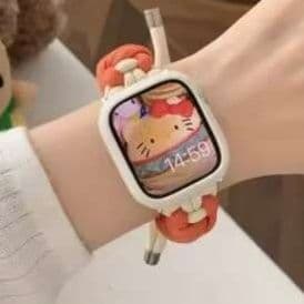 アップルウォッチバンド 食べ物モチーフの伸縮式スマートウォッチバンド