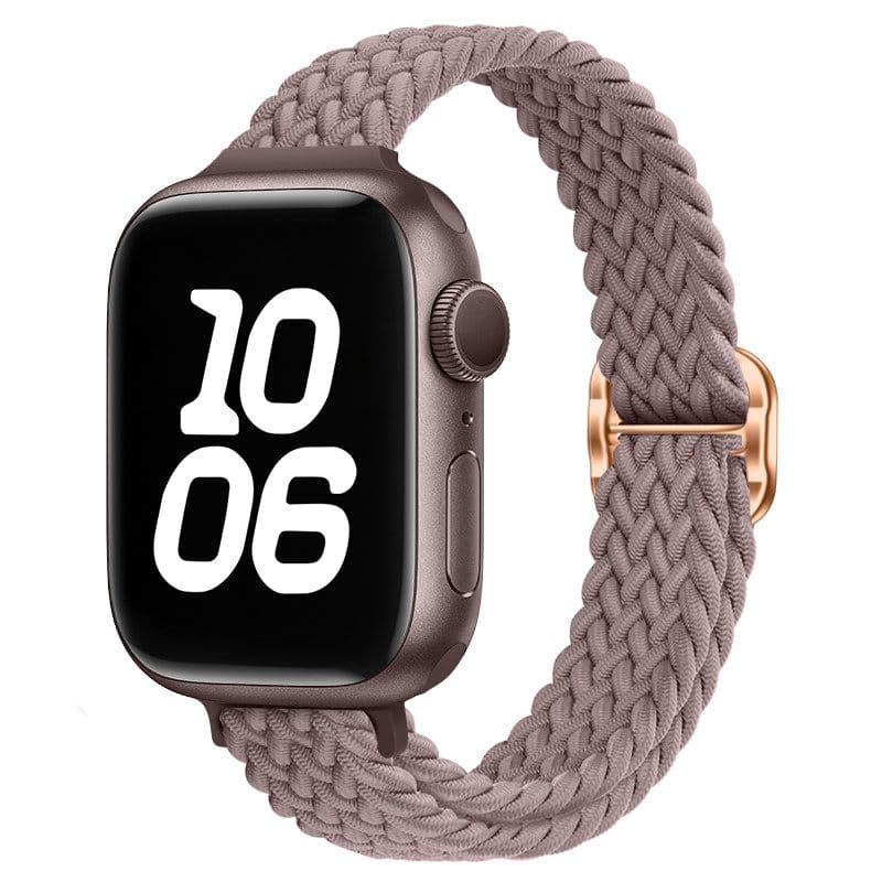 アップルウォッチバンド 編み込みデザイン一体型伸縮バンド