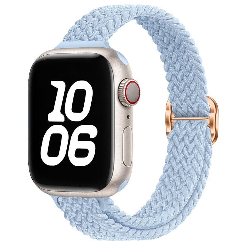 アップルウォッチバンド 編み込みデザイン一体型伸縮バンド