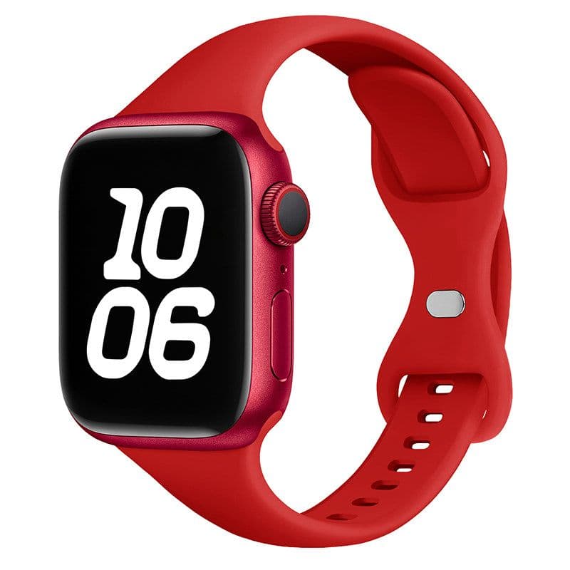 アップルウォッチバンド シリコン スポーツ 細身デザイン