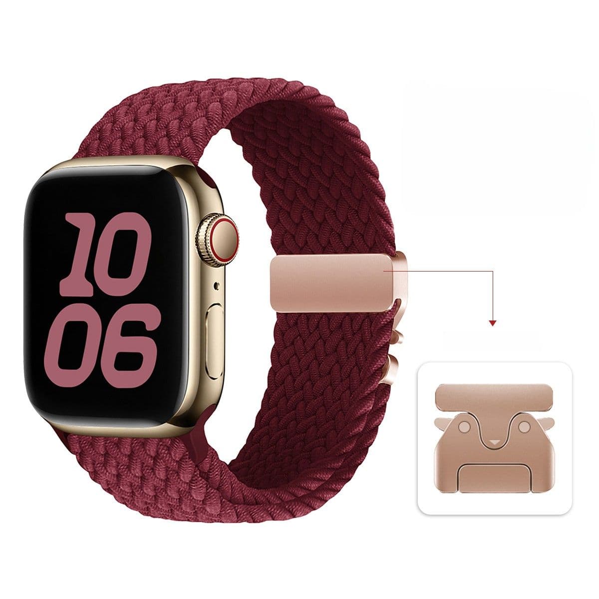 アップルウォッチバンド ナイロン編み 磁気吸着タイプ