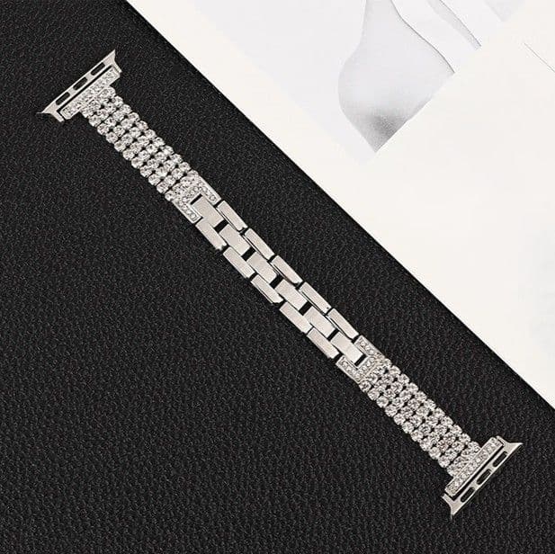 アップルウォッチバンド メタルバンド ラインストーン