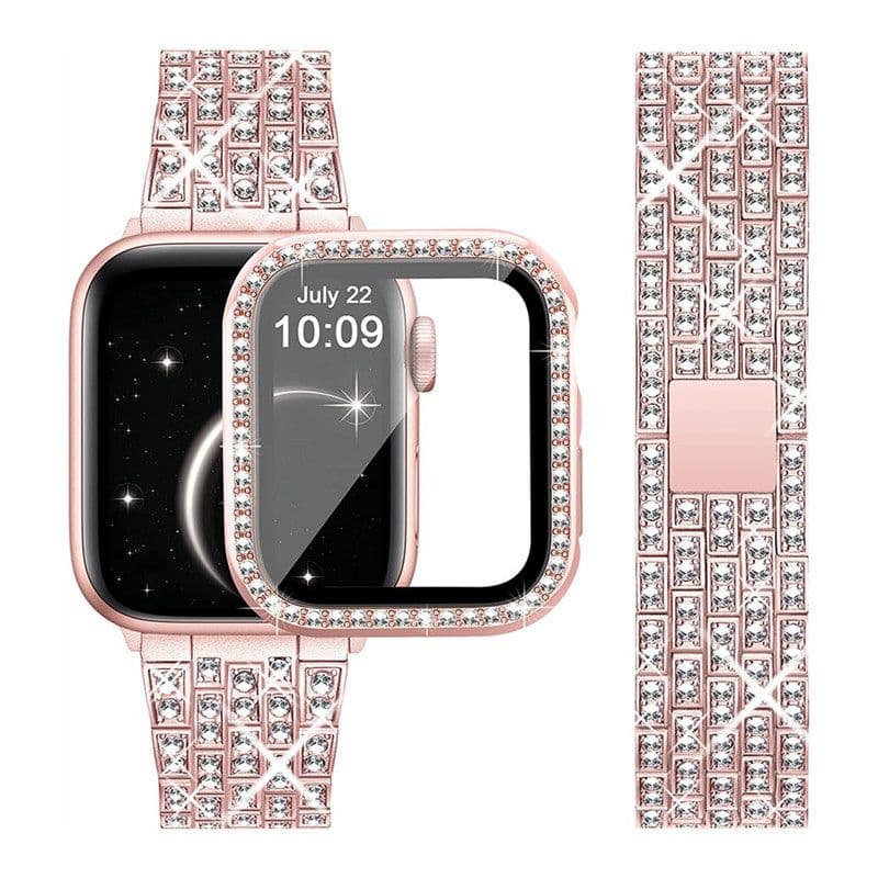 アップルウォッチバンド キラキラ輝くラグジュアリーウォッチバンド