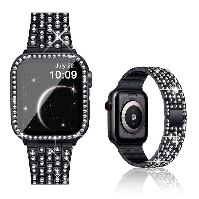 アップルウォッチバンド キラキラ輝くラグジュアリーウォッチバンド