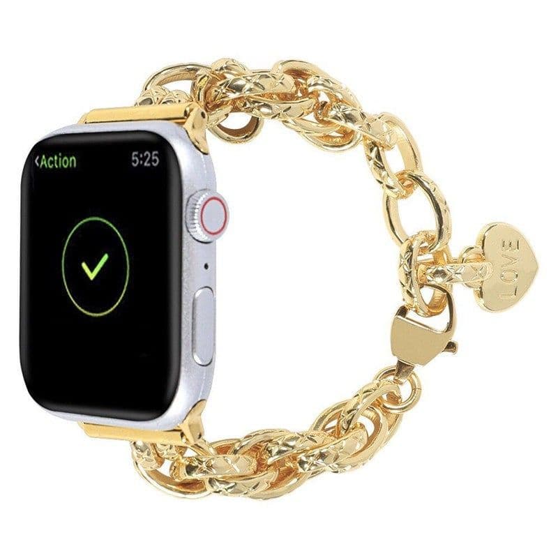 アップルウォッチバンド レスレットチェーンタイプ メタル