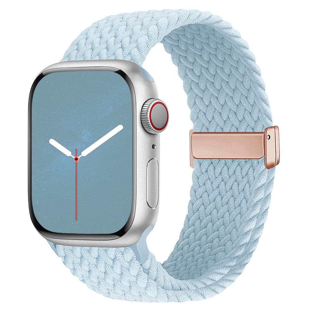 アップルウォッチバンド ナイロン編み 弾力タイプ 回環デザイン 磁気吸着