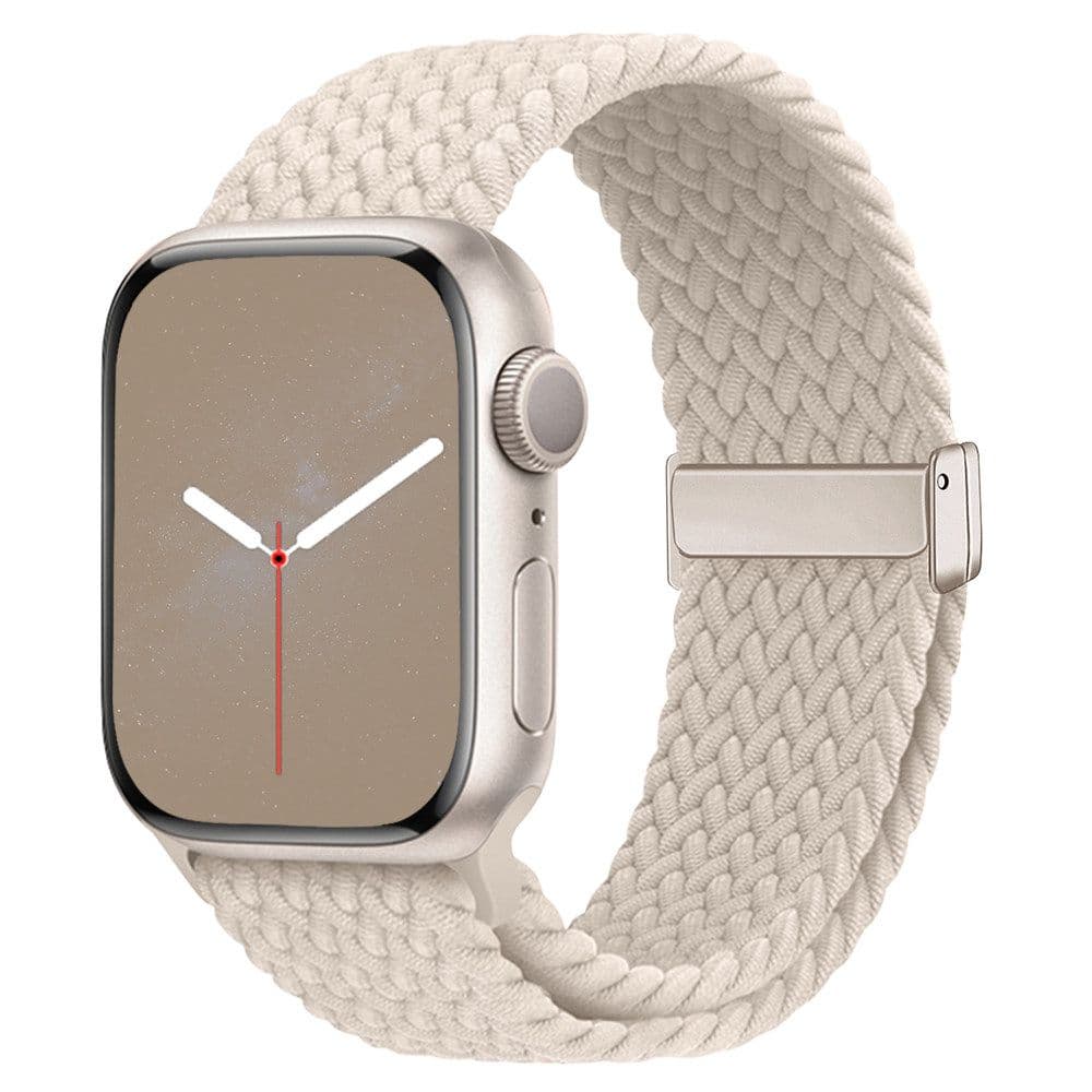 アップルウォッチバンド ナイロン編み 弾力タイプ 回環デザイン 磁気吸着