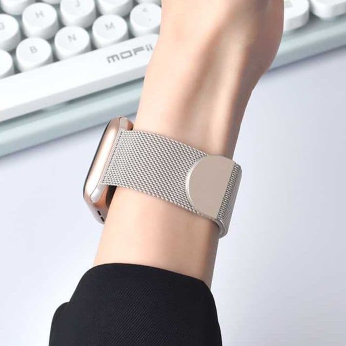 アップルウォッチバンドステンレス 上質メッシュ 洗練ベルト