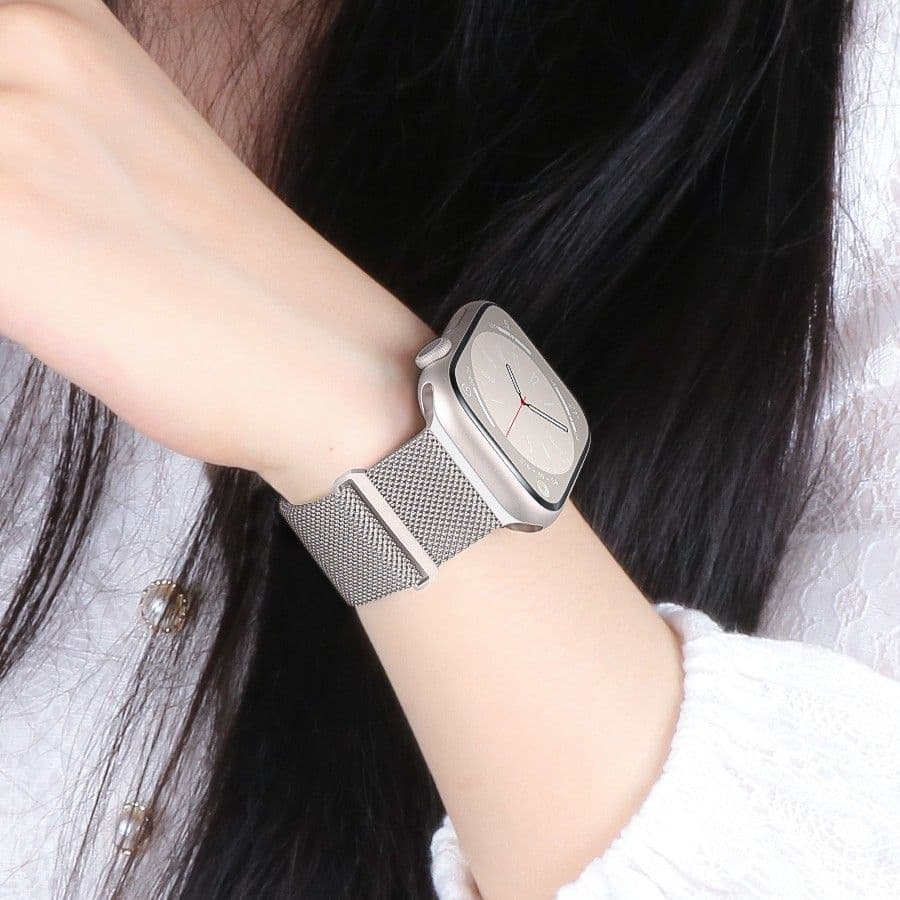 アップルウォッチバンドステンレス 高級メッシュバンド