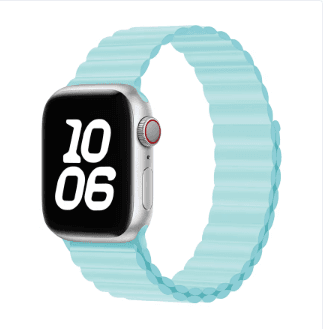 アップルウォッチバンド 回環式シリコン磁気吸着タイプ スポーツデザイン 男女兼用