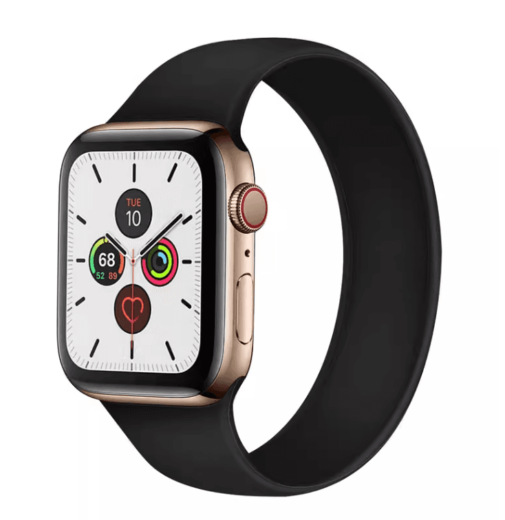 アップルウォッチバンド シリコン 弾力シングルループ スポーツ