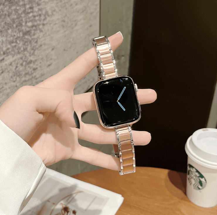 アップルウォッチバンド ステンレス 細身で上品なメタルバンド