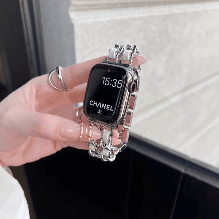 アップルウォッチバンド 本革 メタル 高級デザイン