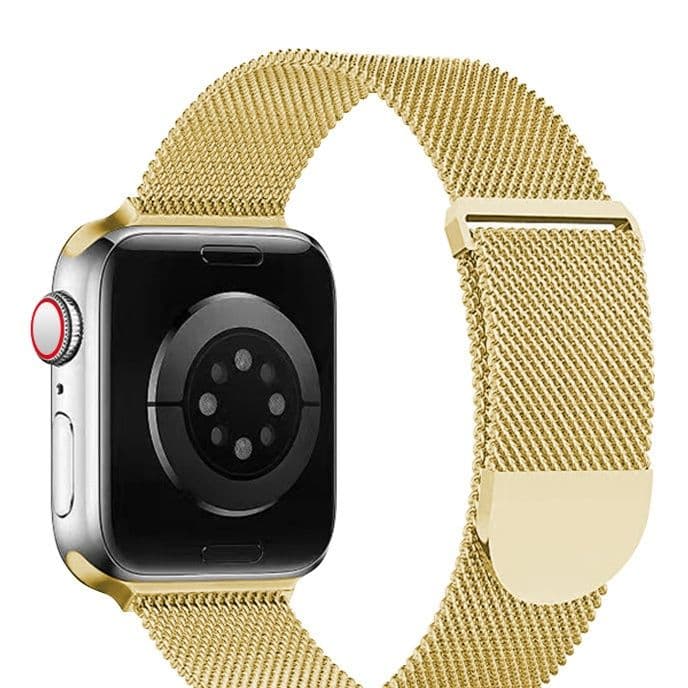 アップルウォッチバンド 磁石式留め具付きステンレスメッシュバンド