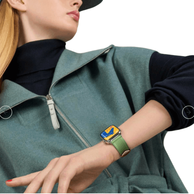 アップルウォッチバンド 上質本革シンプルステッチ一本通しバンド