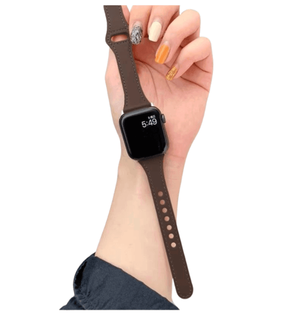 アップルウォッチバンド 上質本革スリムデザイン時計替えベルト