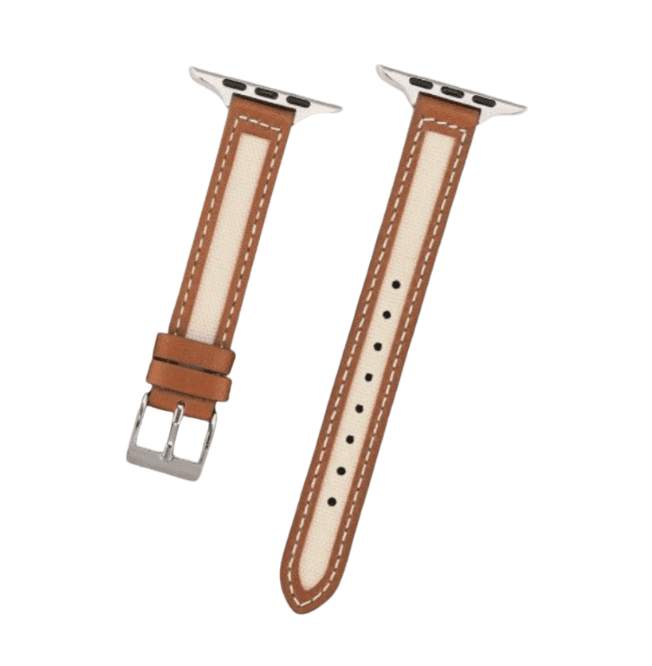 アップルウォッチバンド エレガントレザー デュオトーン スマートウォッチバンド