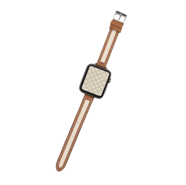 アップルウォッチバンド エレガントレザー デュオトーン スマートウォッチバンド
