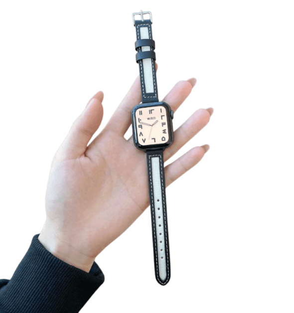 アップルウォッチバンド エレガントレザー デュオトーン スマートウォッチバンド