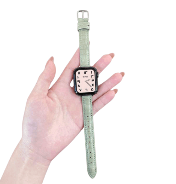 アップルウォッチバンド エレガントクロコ調レザーウォッチバンド