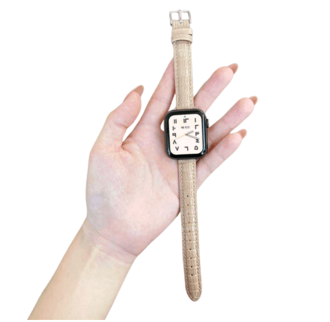 アップルウォッチバンド エレガントクロコ調レザーウォッチバンド