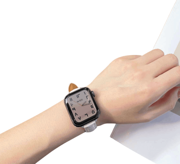 アップルウォッチバンド エレガントクロコ調レザーウォッチバンド