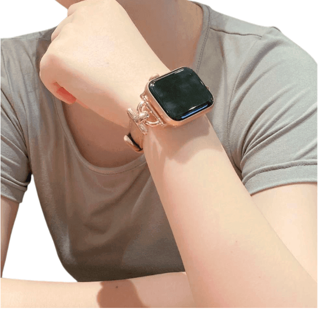 アップルウォッチバンド エレガントレザーリンク