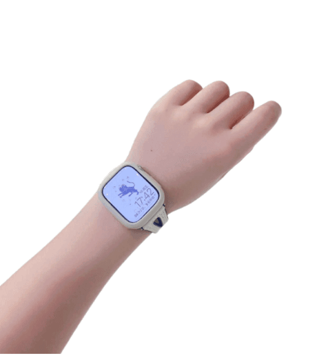 アップルウォッチバンド エレガントブルーレザー