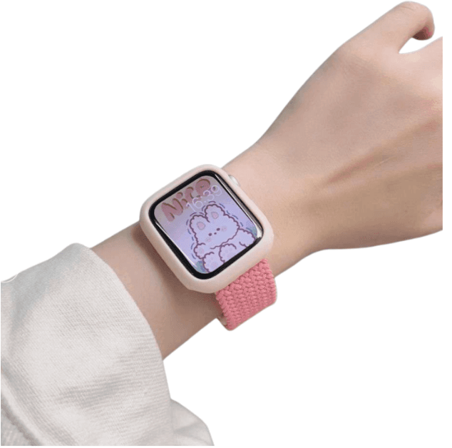 アップルウォッチバンド ふわもこニットブレイドApple Watchバンド