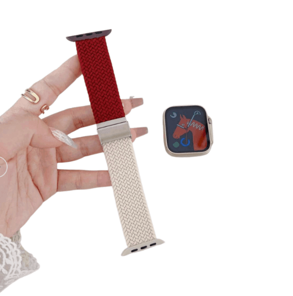 アップルウォッチバンド ふわもこニットブレイドApple Watchバンド