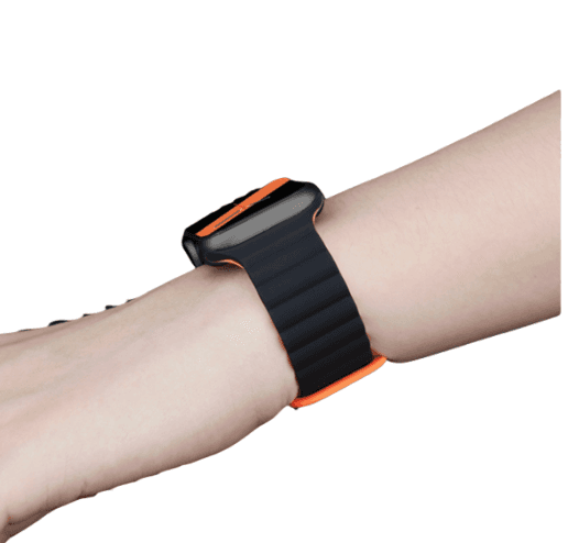 アップルウォッチバンド 撞色シリコン磁気スポーツバンド for Apple Watch