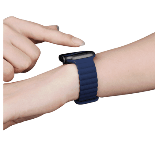 アップルウォッチバンド 撞色シリコン磁気スポーツバンド for Apple Watch