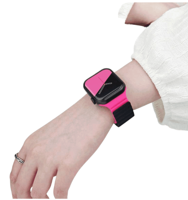 アップルウォッチバンド 液体シリコン 磁気吸着 ツートンカラー