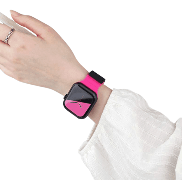 アップルウォッチバンド 液体シリコン 磁気吸着 ツートンカラー